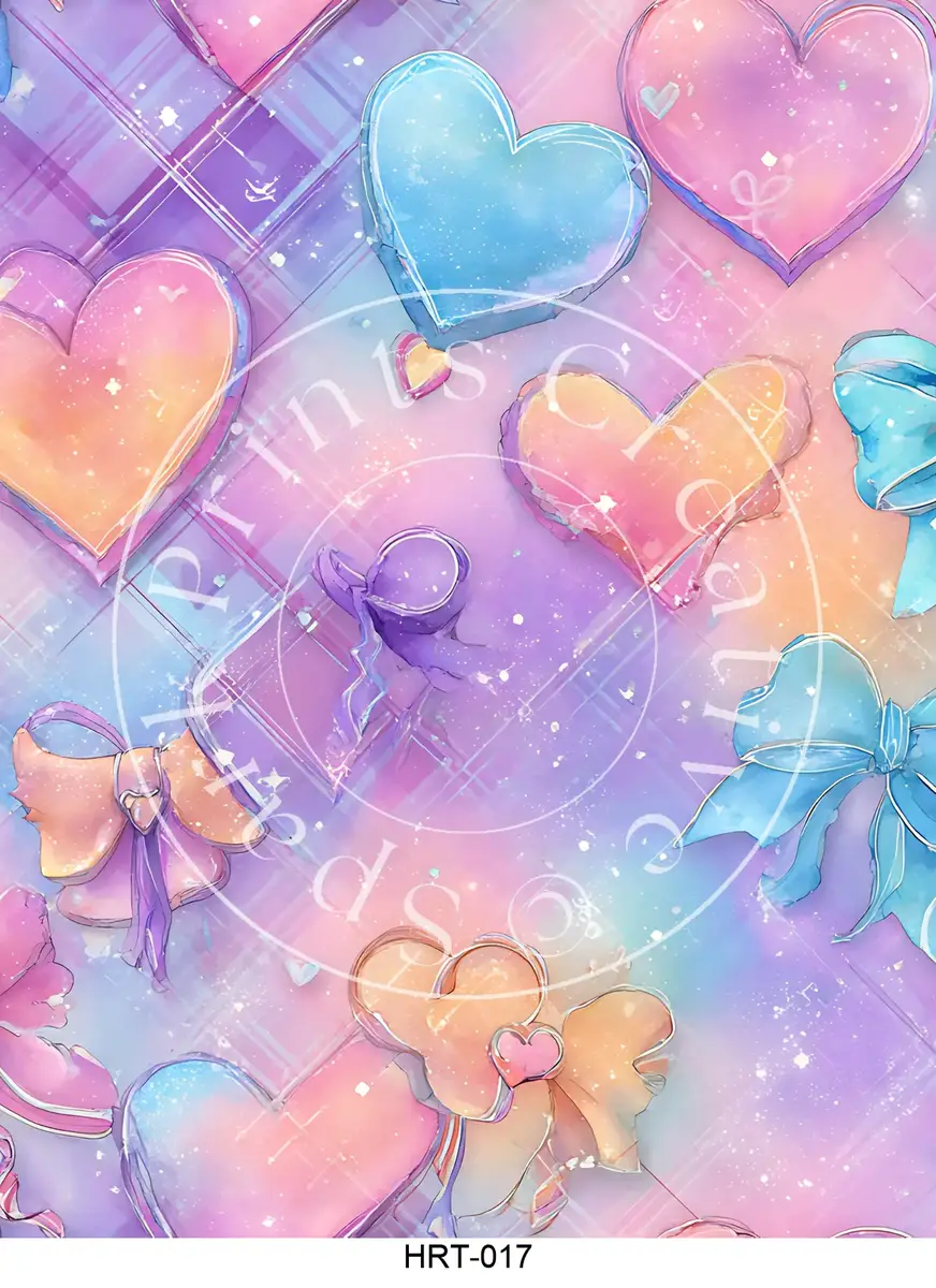 Heart Designs Transfer Sheet Image HRT-017