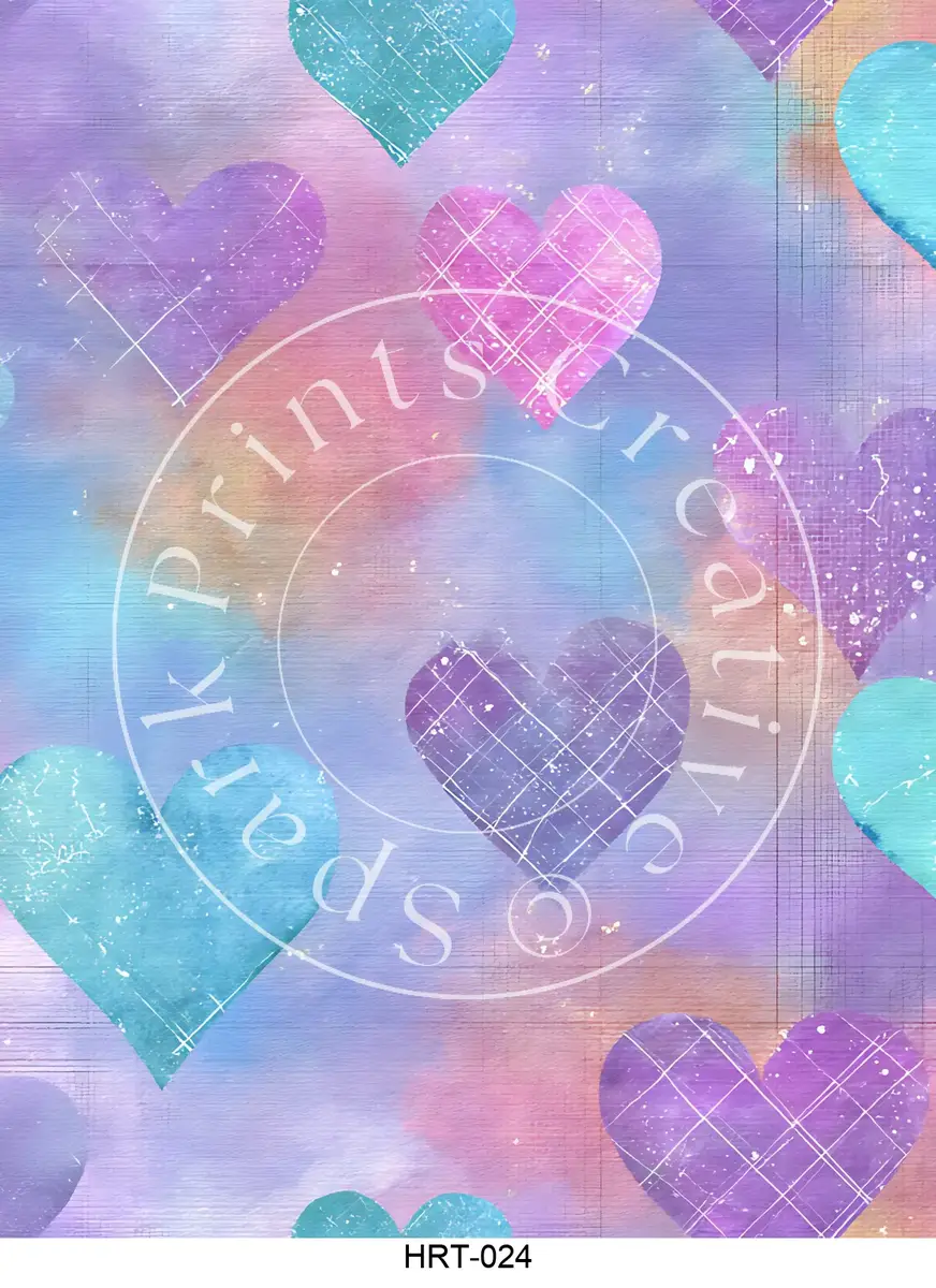 Heart Designs Transfer Sheet Image HRT-024