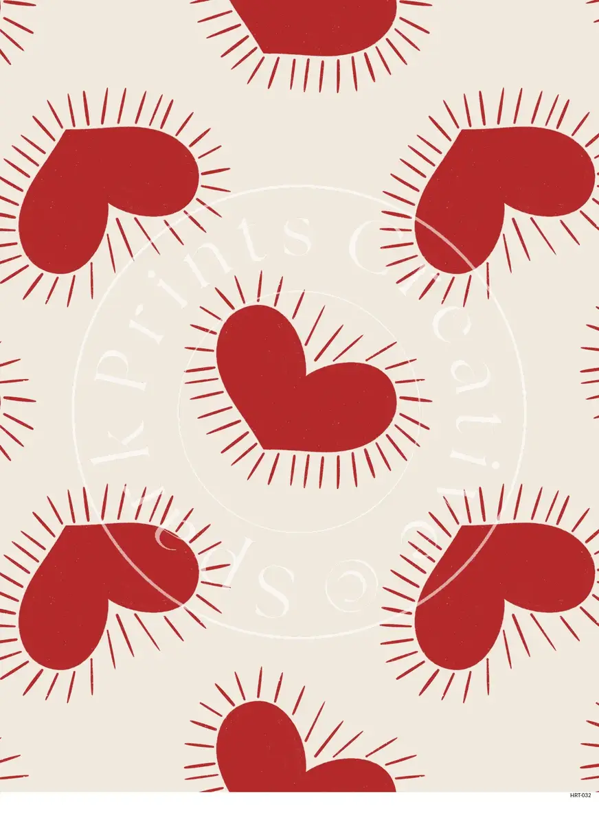 Heart Designs Transfer Sheet Image HRT-032