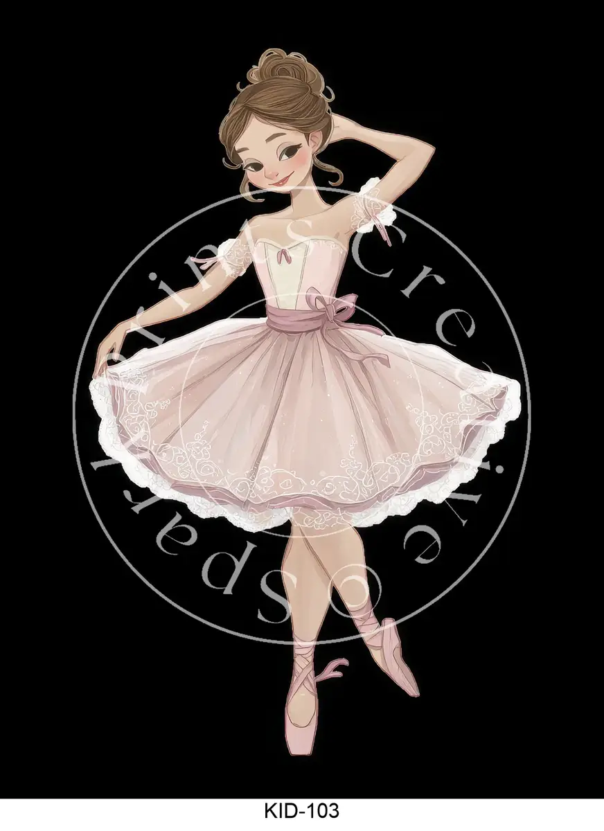 Chidren Themed Styles Transfer Sheet Image KID-103