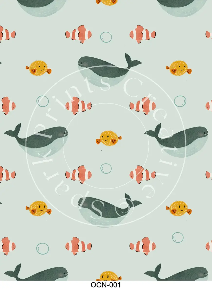 Nautical | Ocean | Beach Styles Transfer Sheet Image OCN-001