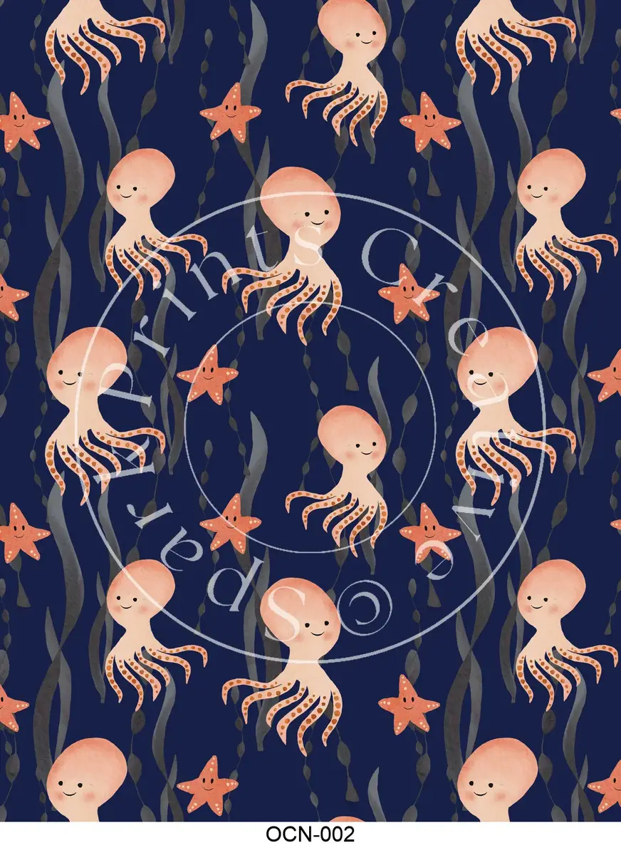 Nautical | Ocean | Beach Styles Transfer Sheet Image OCN-002