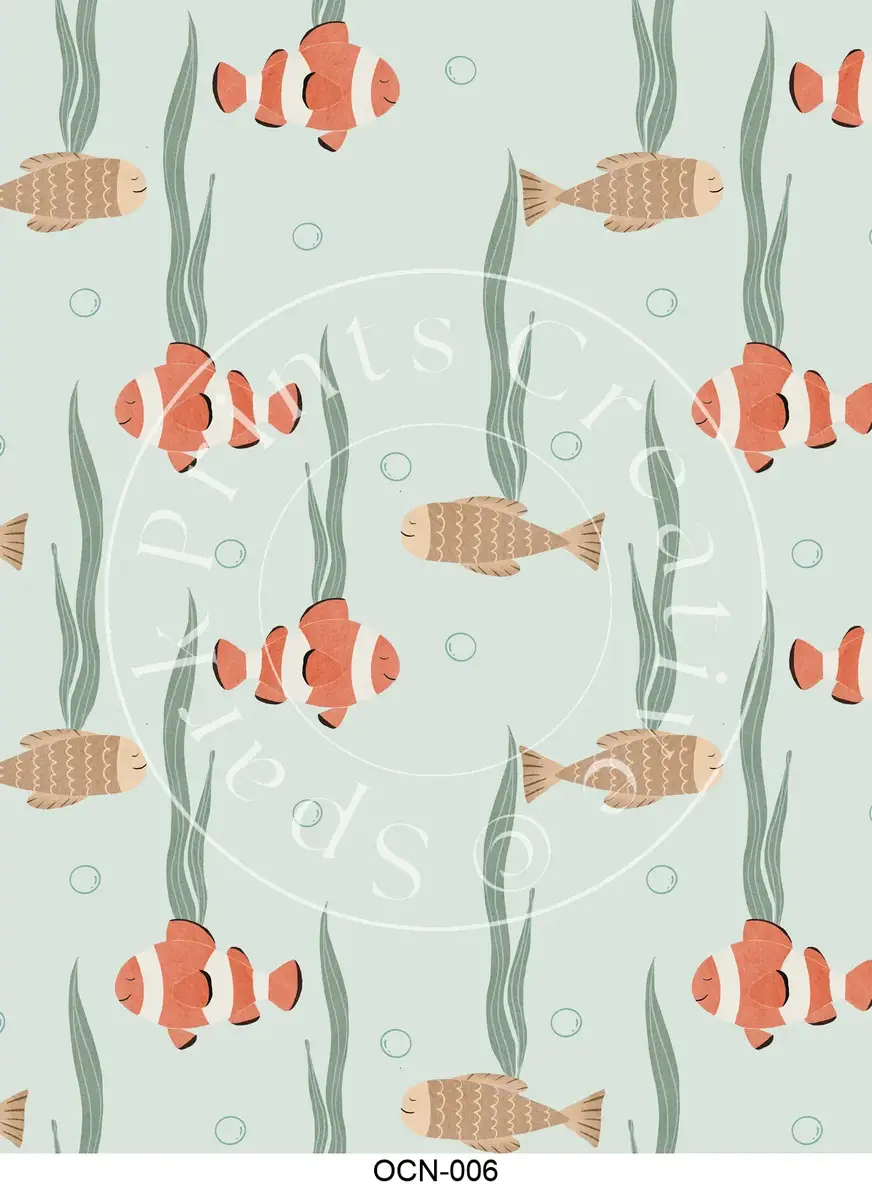 Nautical | Ocean | Beach Styles Transfer Sheet Image OCN-006