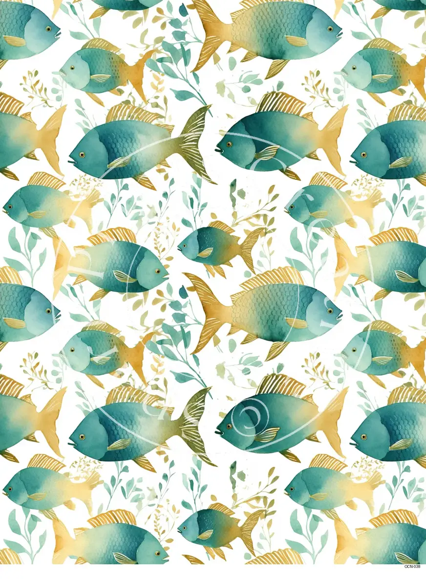 Nautical | Ocean | Beach Styles Transfer Sheet Image OCN-038