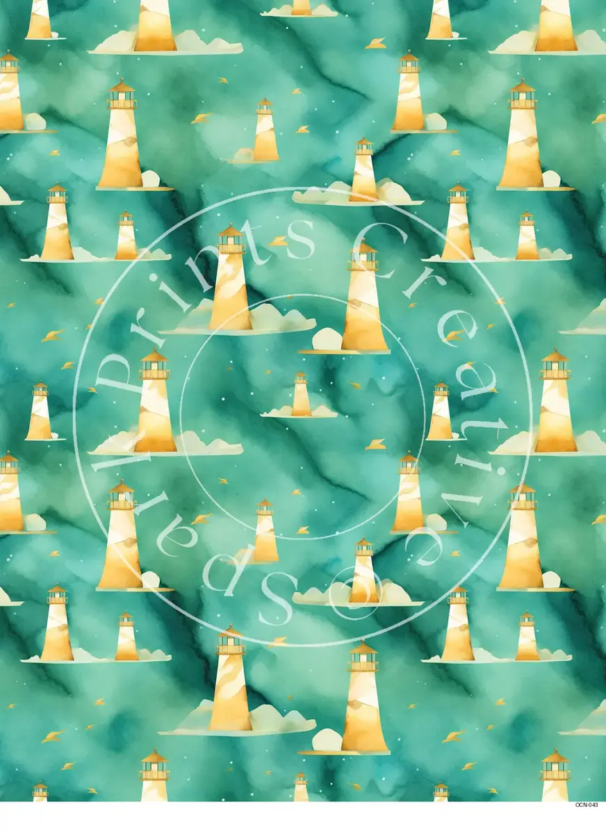 Nautical | Ocean | Beach Styles Transfer Sheet Image OCN-043