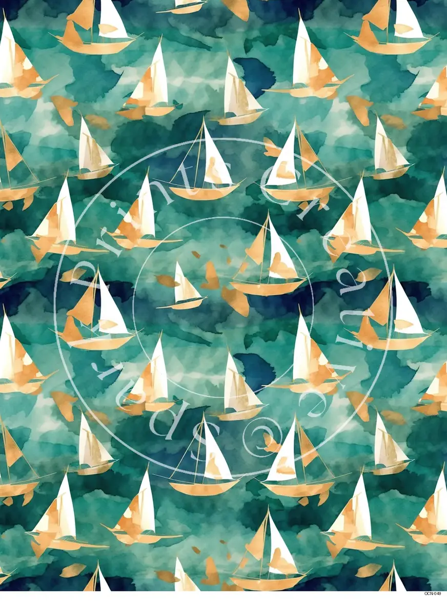Nautical | Ocean | Beach Styles Transfer Sheet Image OCN-049