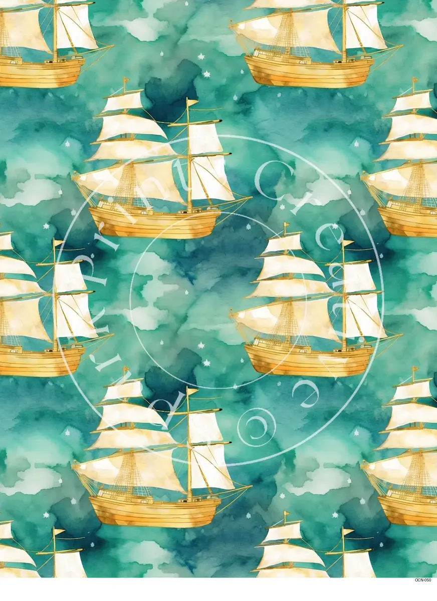 Nautical | Ocean | Beach Styles Transfer Sheet Image OCN-050