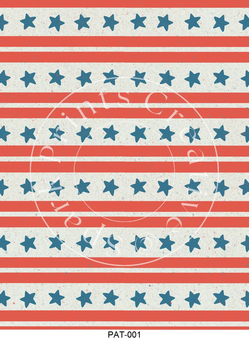 Patriotic USA Designs Transfer Sheet Image PAT-001