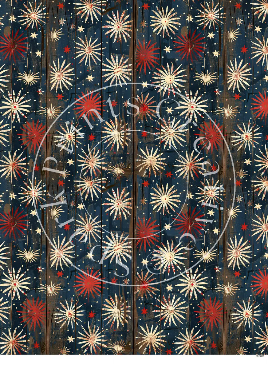 Patriotic USA Designs Transfer Sheet Image PAT-025