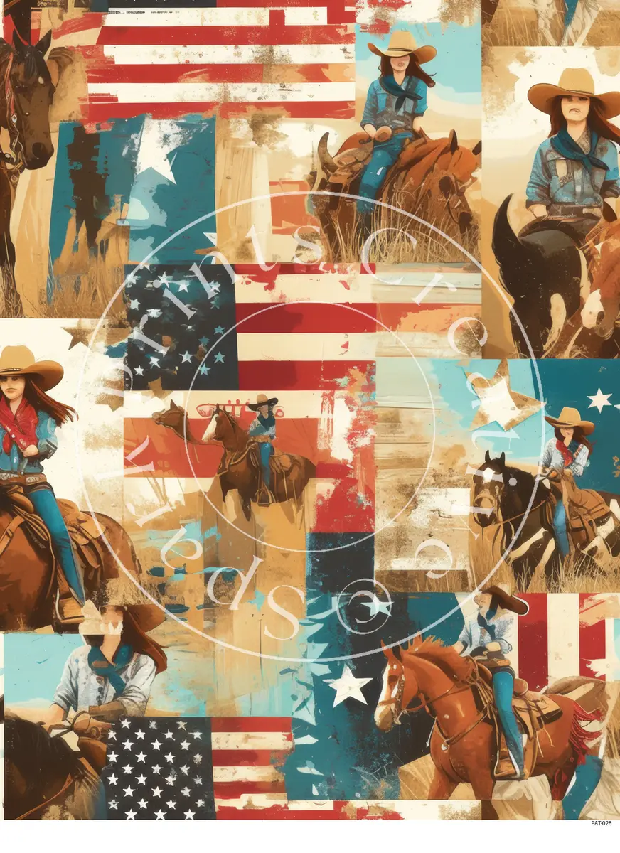 Patriotic USA Designs Transfer Sheet Image PAT-028