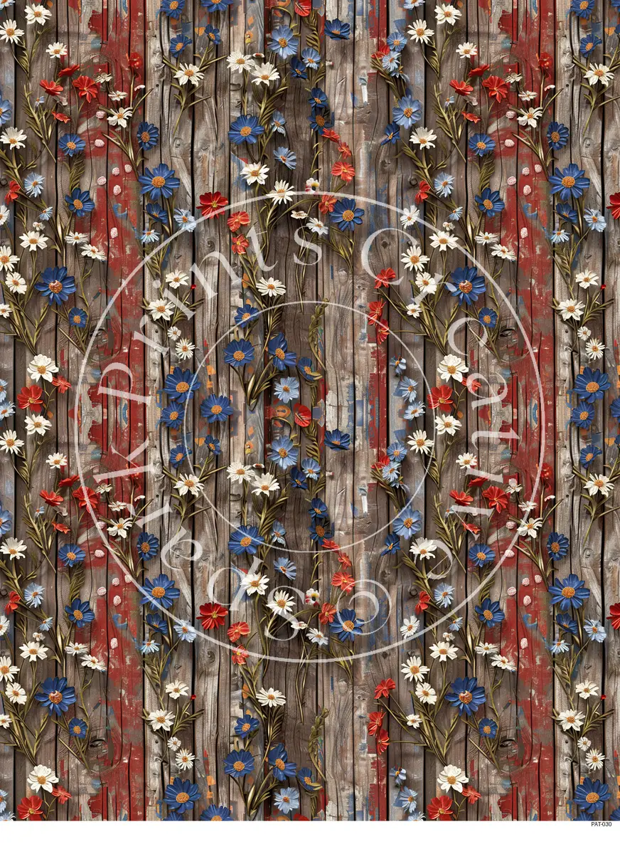 Patriotic USA Designs Transfer Sheet Image PAT-030