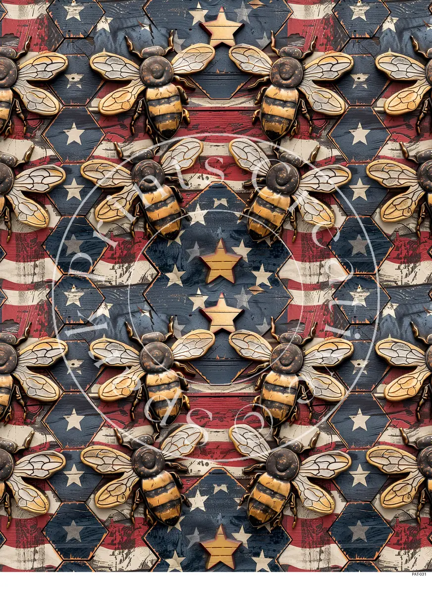 Patriotic USA Designs Transfer Sheet Image PAT-031