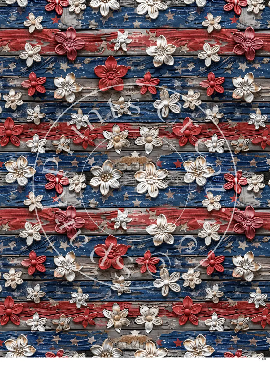 Patriotic USA Designs Transfer Sheet Image PAT-032