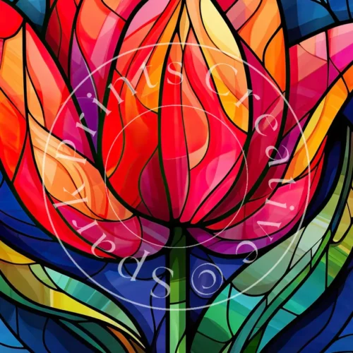 Stained Glass Designs Transfer Sheet Image SGL-034 - Image 1