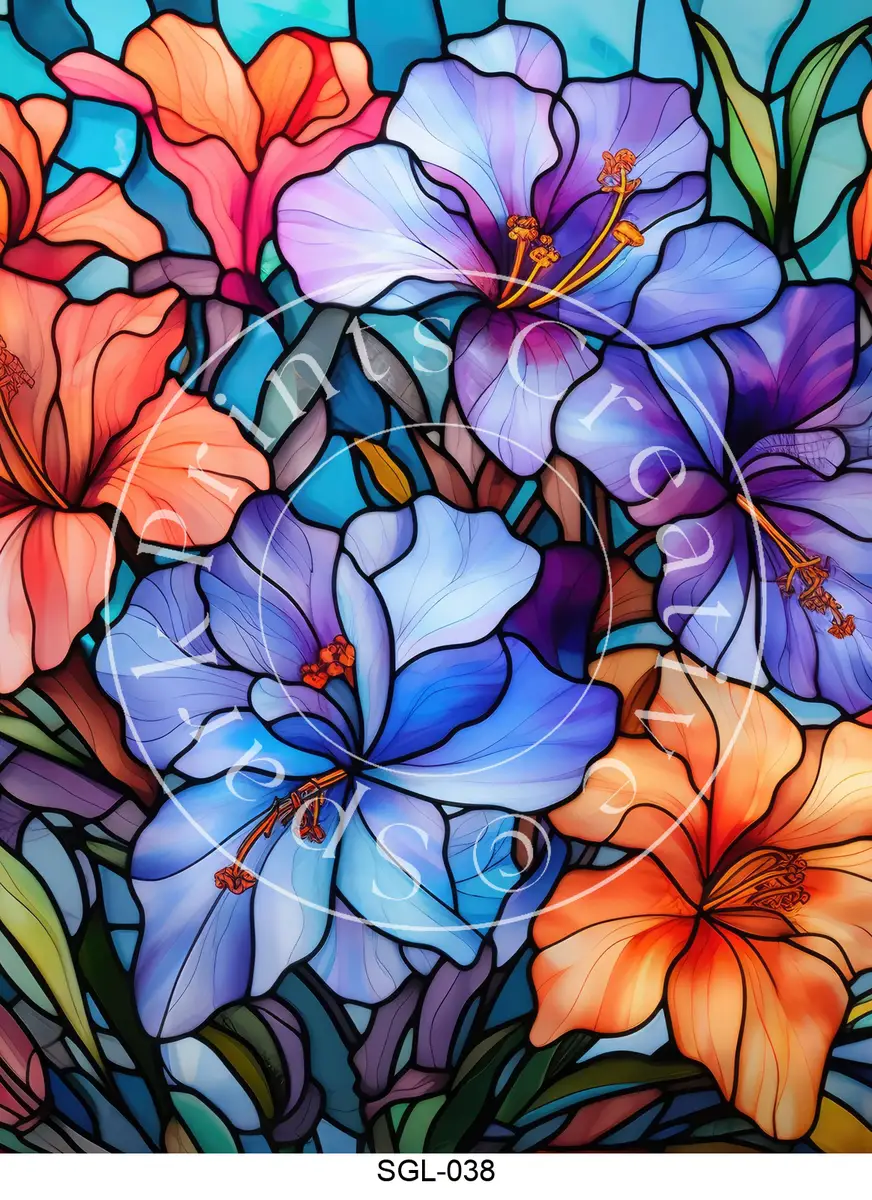 Stained Glass Designs Transfer Sheet Image SGL-038