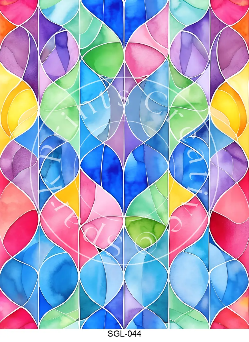 Stained Glass Designs Transfer Sheet Image SGL-044