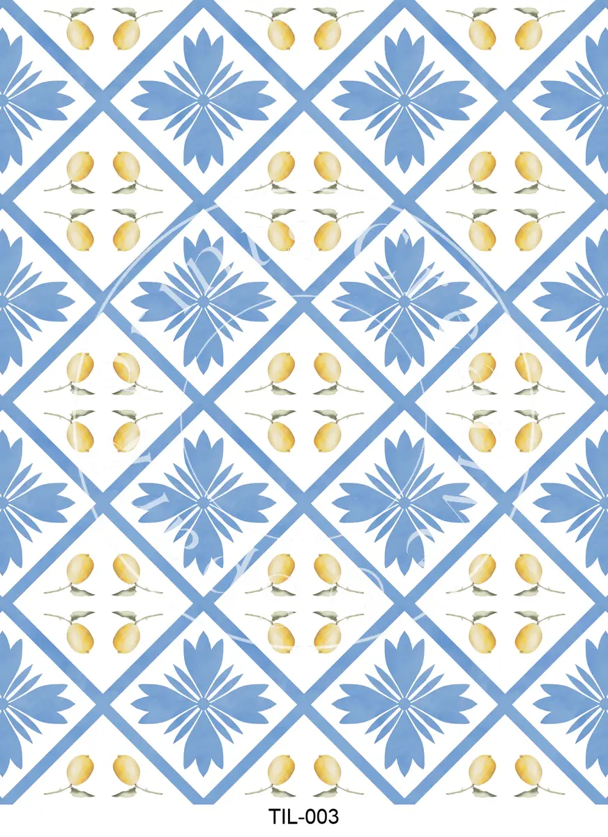 Tiles Patterns Transfer Sheet Image TIL-003