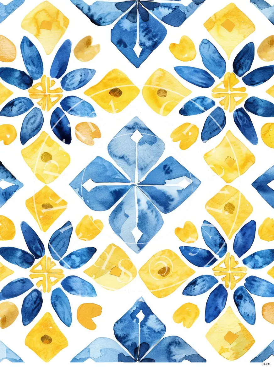 Tiles Patterns Transfer Sheet Image TIL-011