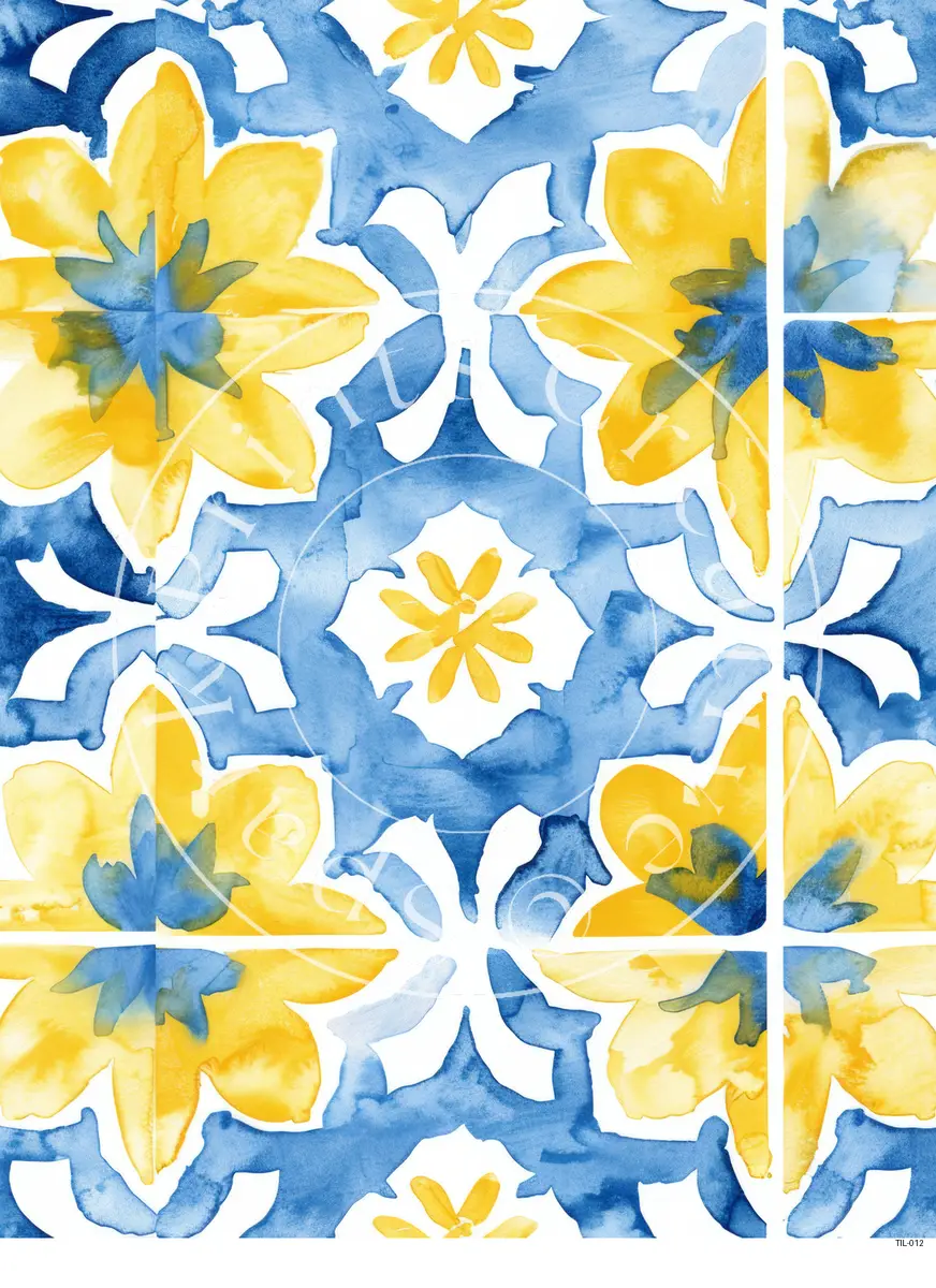 Tiles Patterns Transfer Sheet Image TIL-012