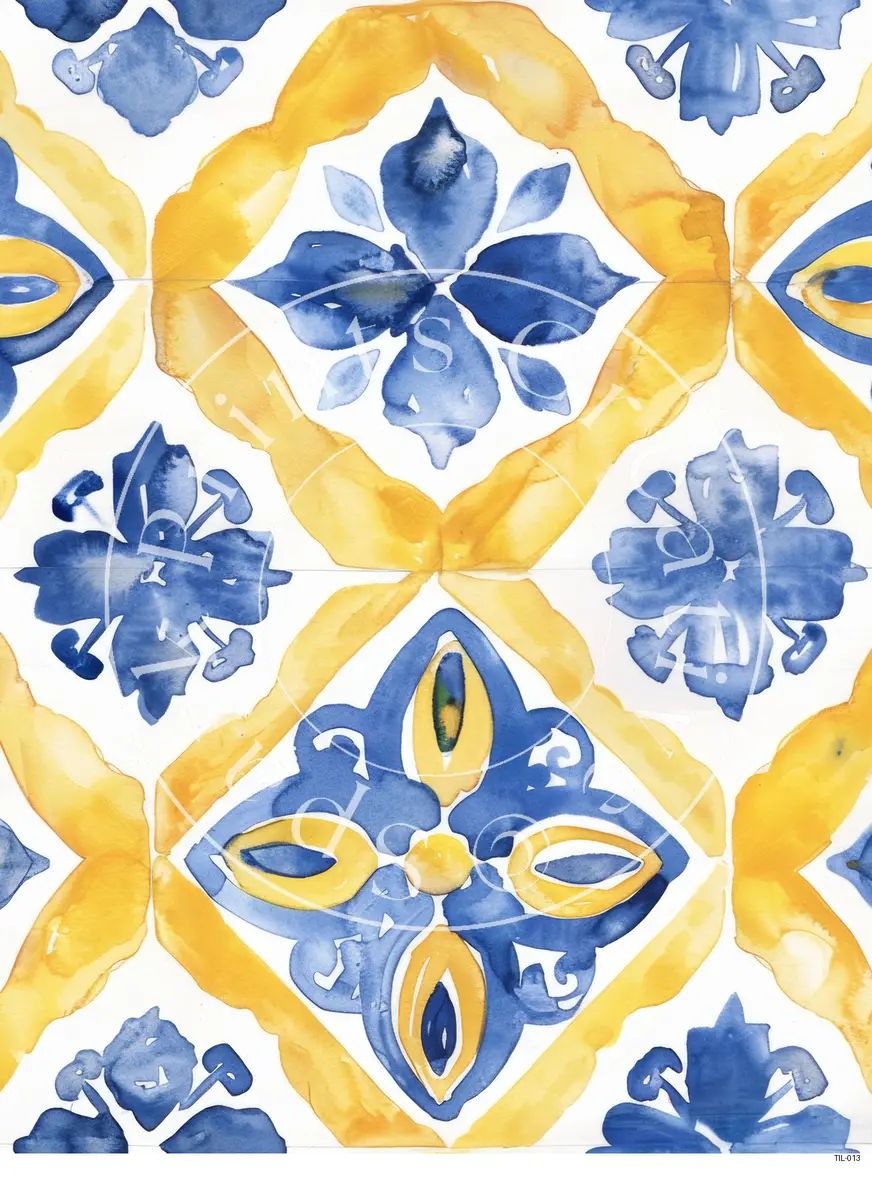 Tiles Patterns Transfer Sheet Image TIL-013