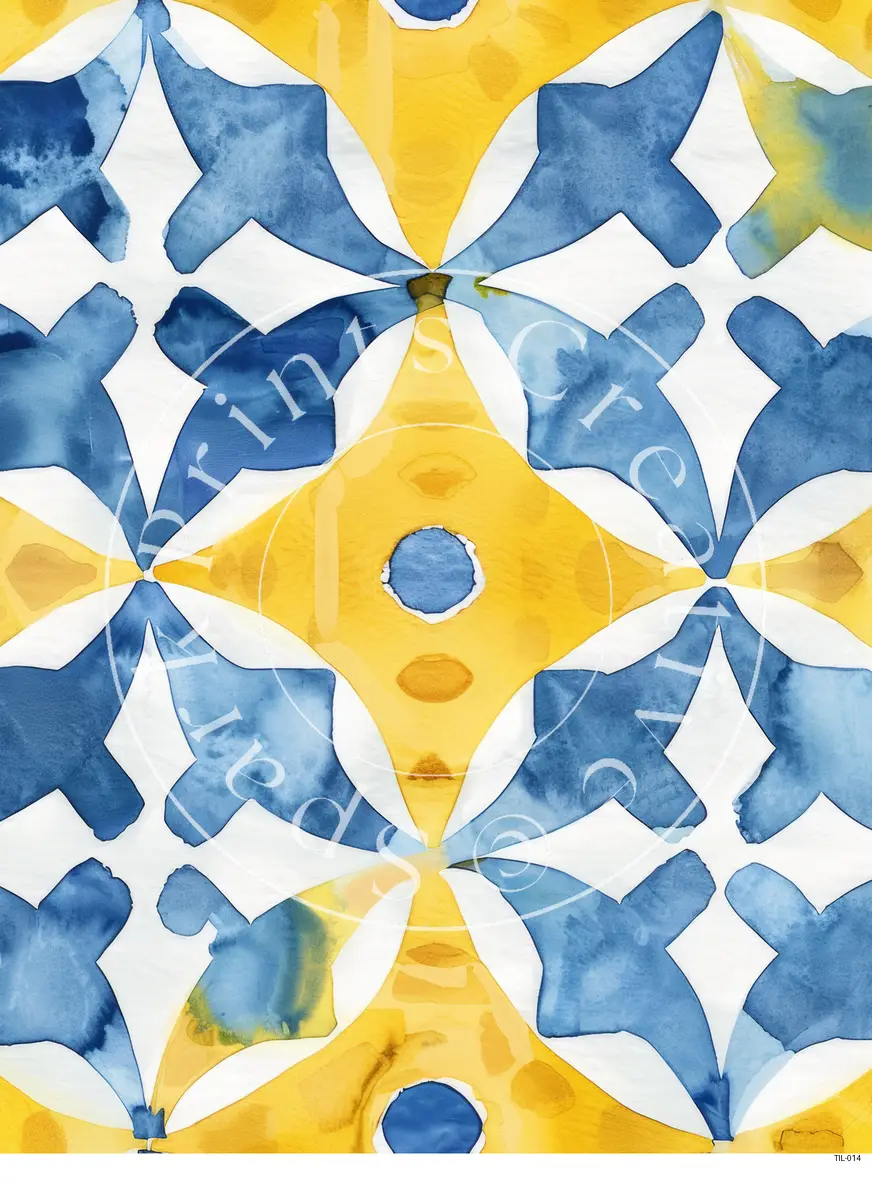 Tiles Patterns Transfer Sheet Image TIL-014