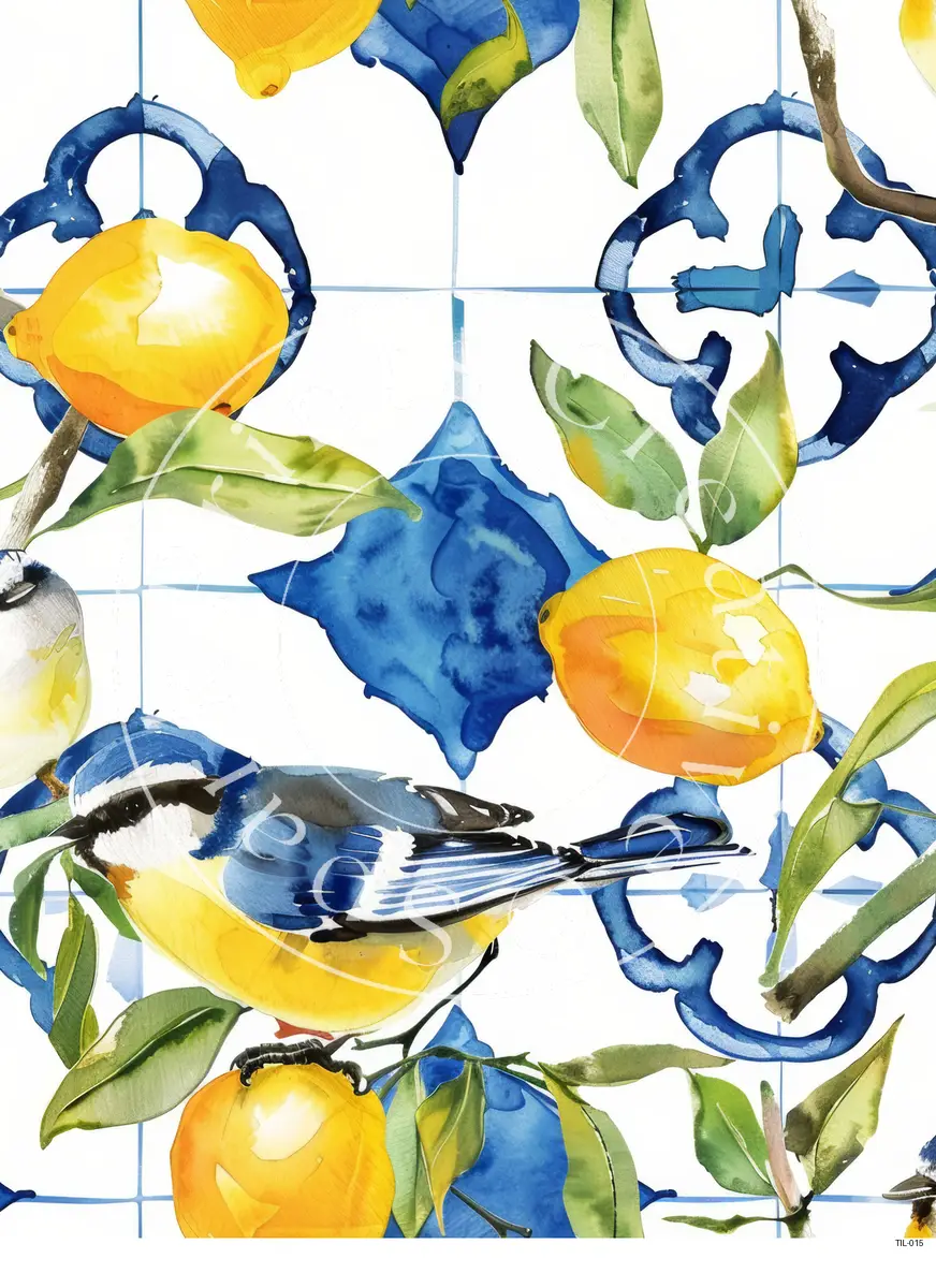 Tiles Patterns Transfer Sheet Image TIL-015