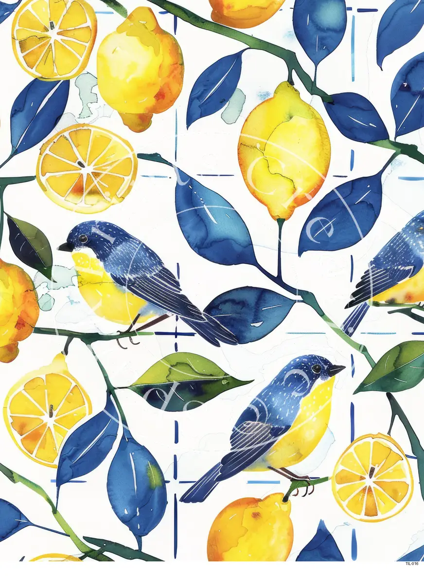 Tiles Patterns Transfer Sheet Image TIL-016