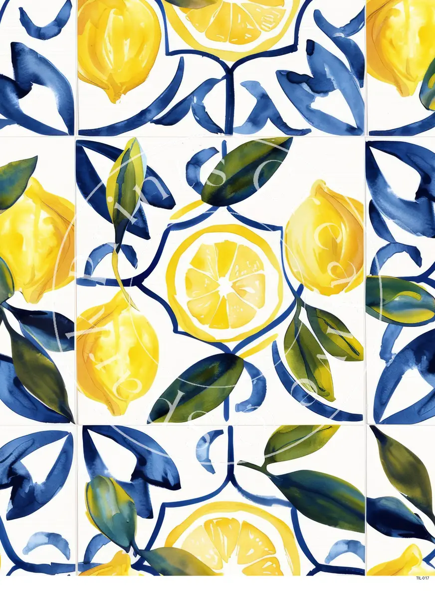 Tiles Patterns Transfer Sheet Image TIL-017