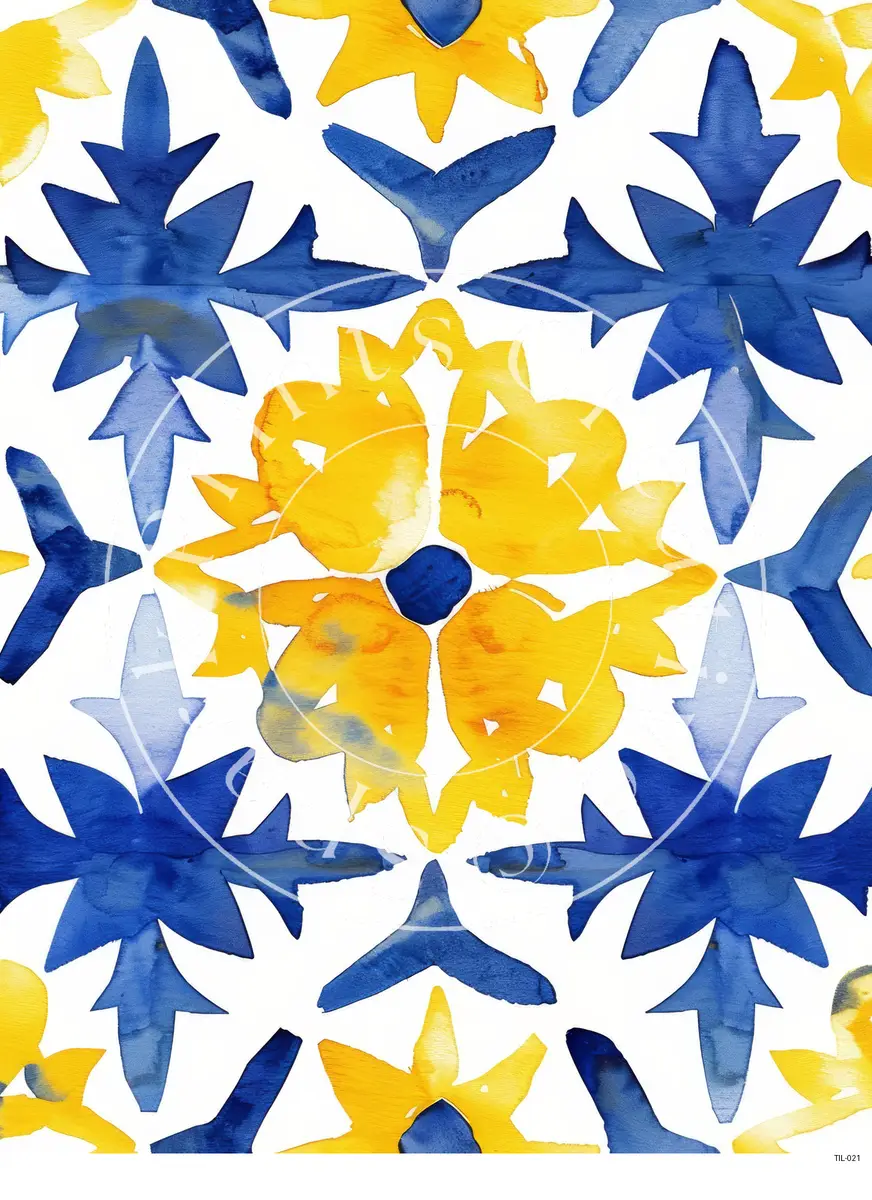 Tiles Patterns Transfer Sheet Image TIL-021
