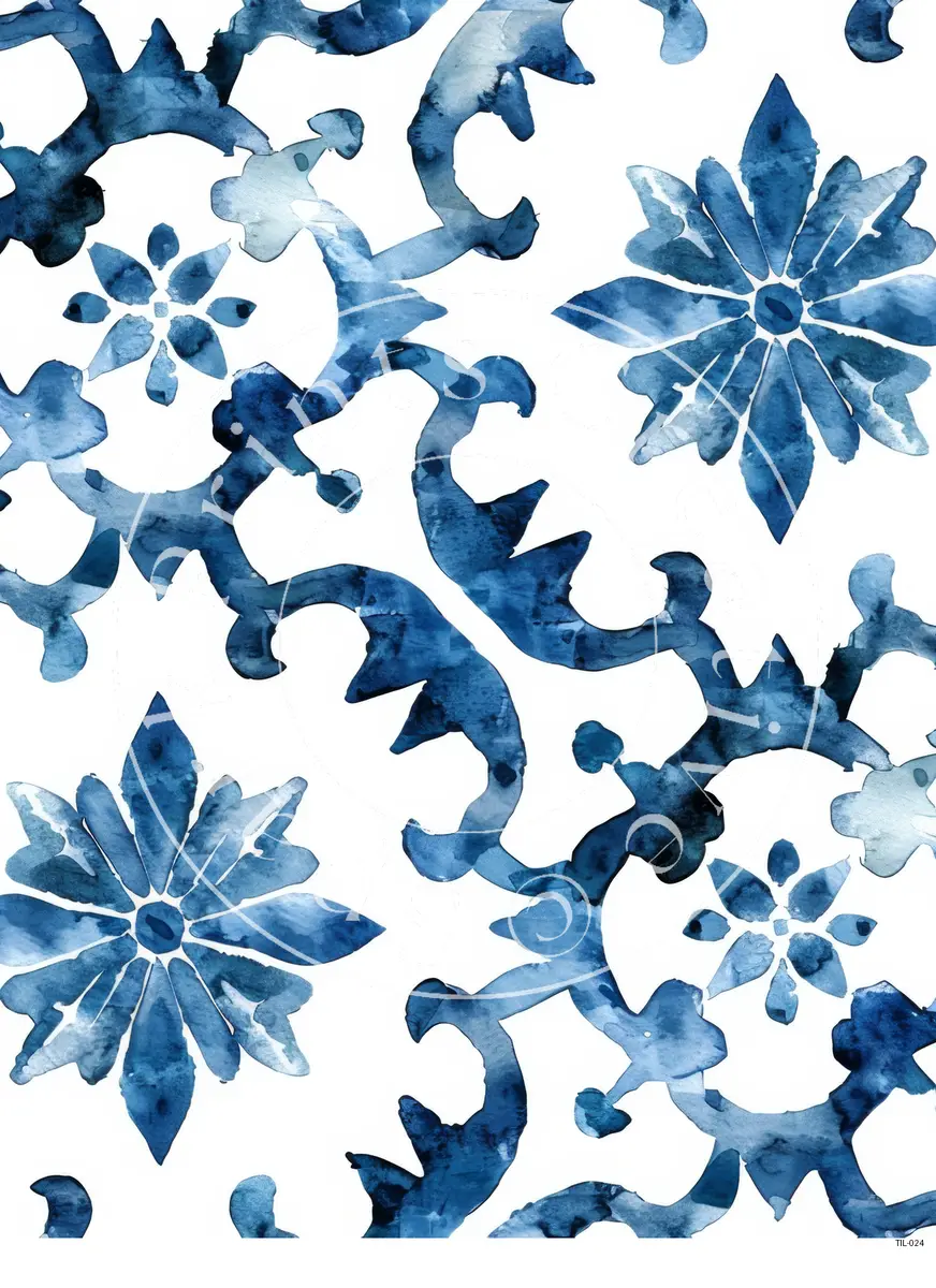 Tiles Patterns Transfer Sheet Image TIL-024