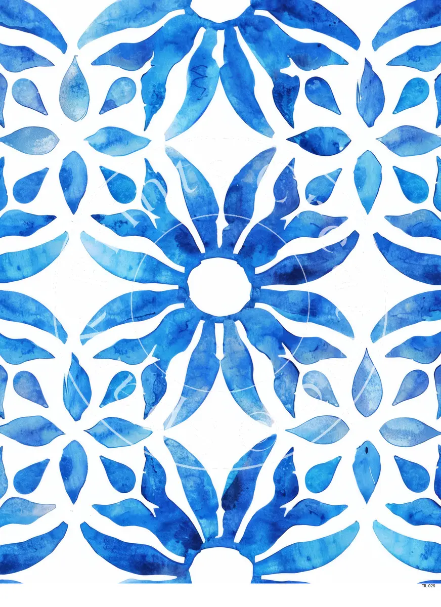 Tiles Patterns Transfer Sheet Image TIL-026