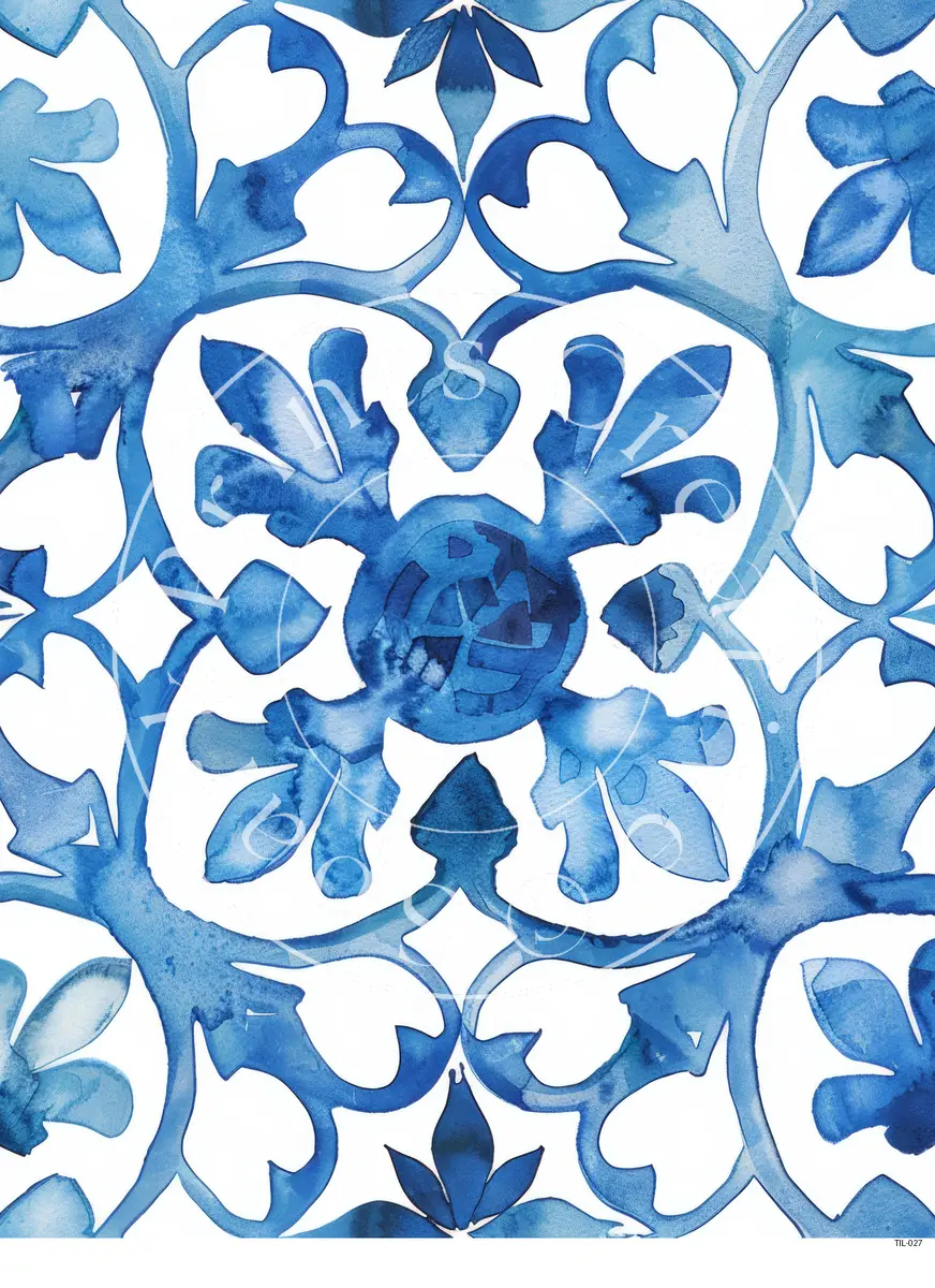 Tiles Patterns Transfer Sheet Image TIL-027