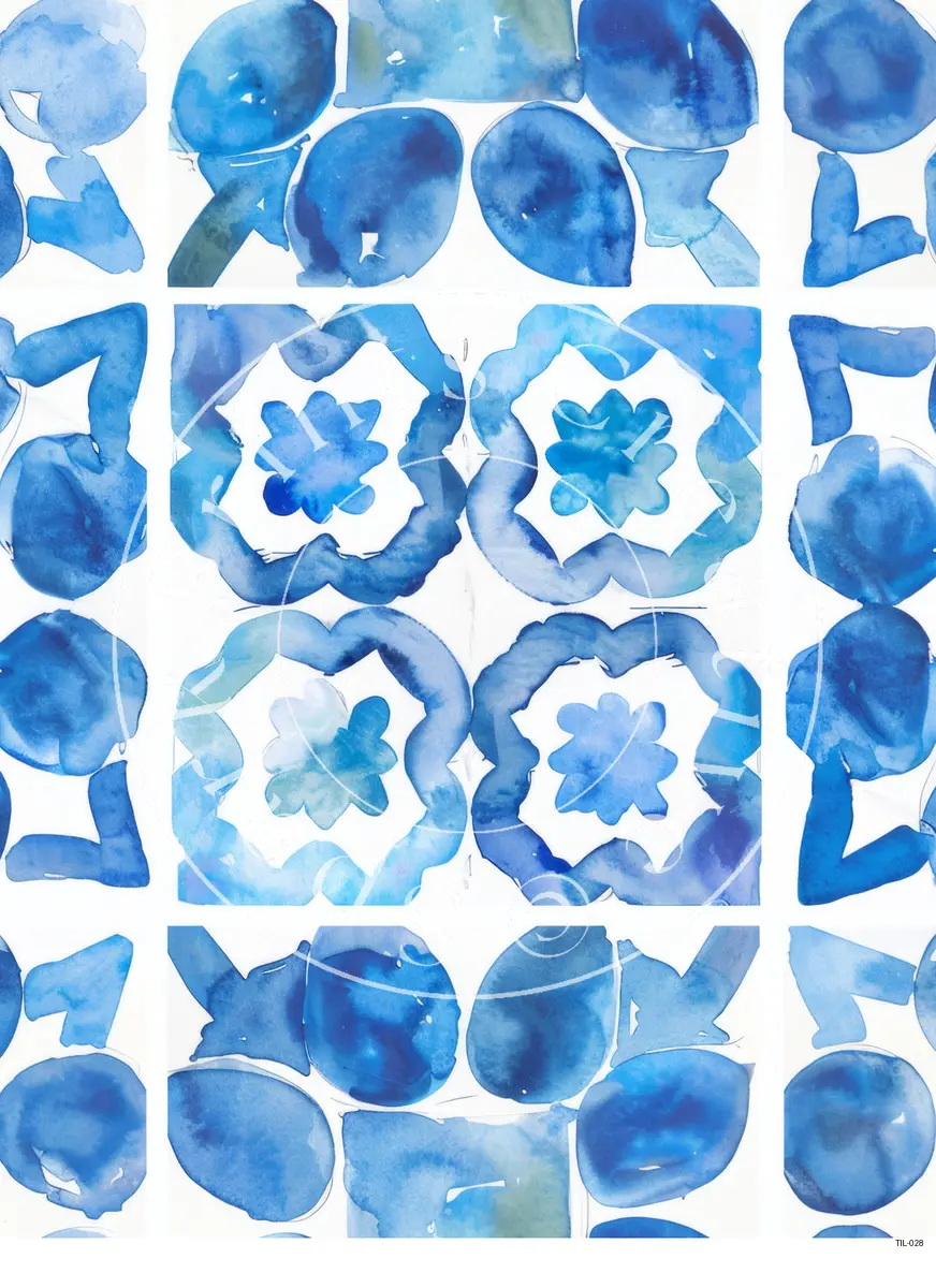 Tiles Patterns Transfer Sheet Image TIL-028