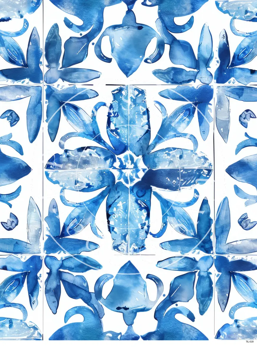Tiles Patterns Transfer Sheet Image TIL-029