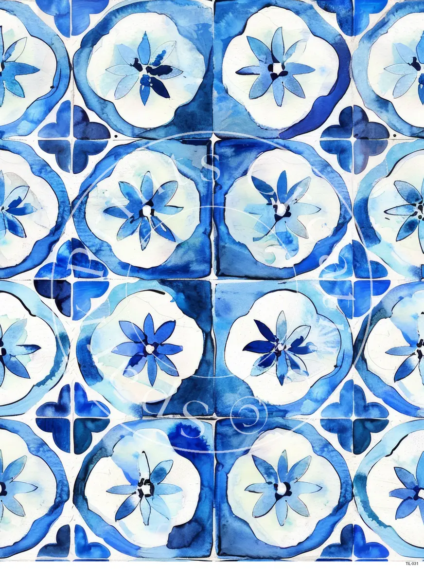 Tiles Patterns Transfer Sheet Image TIL-031