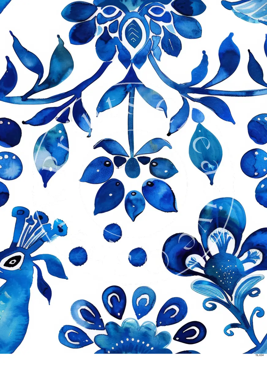 Tiles Patterns Transfer Sheet Image TIL-034