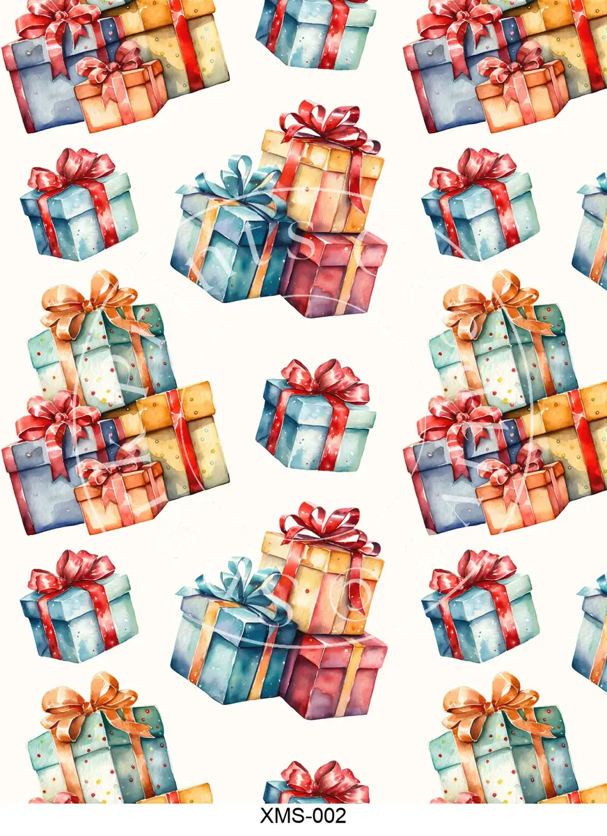 Christmas Patterns Transfer Sheet Image XMS-002