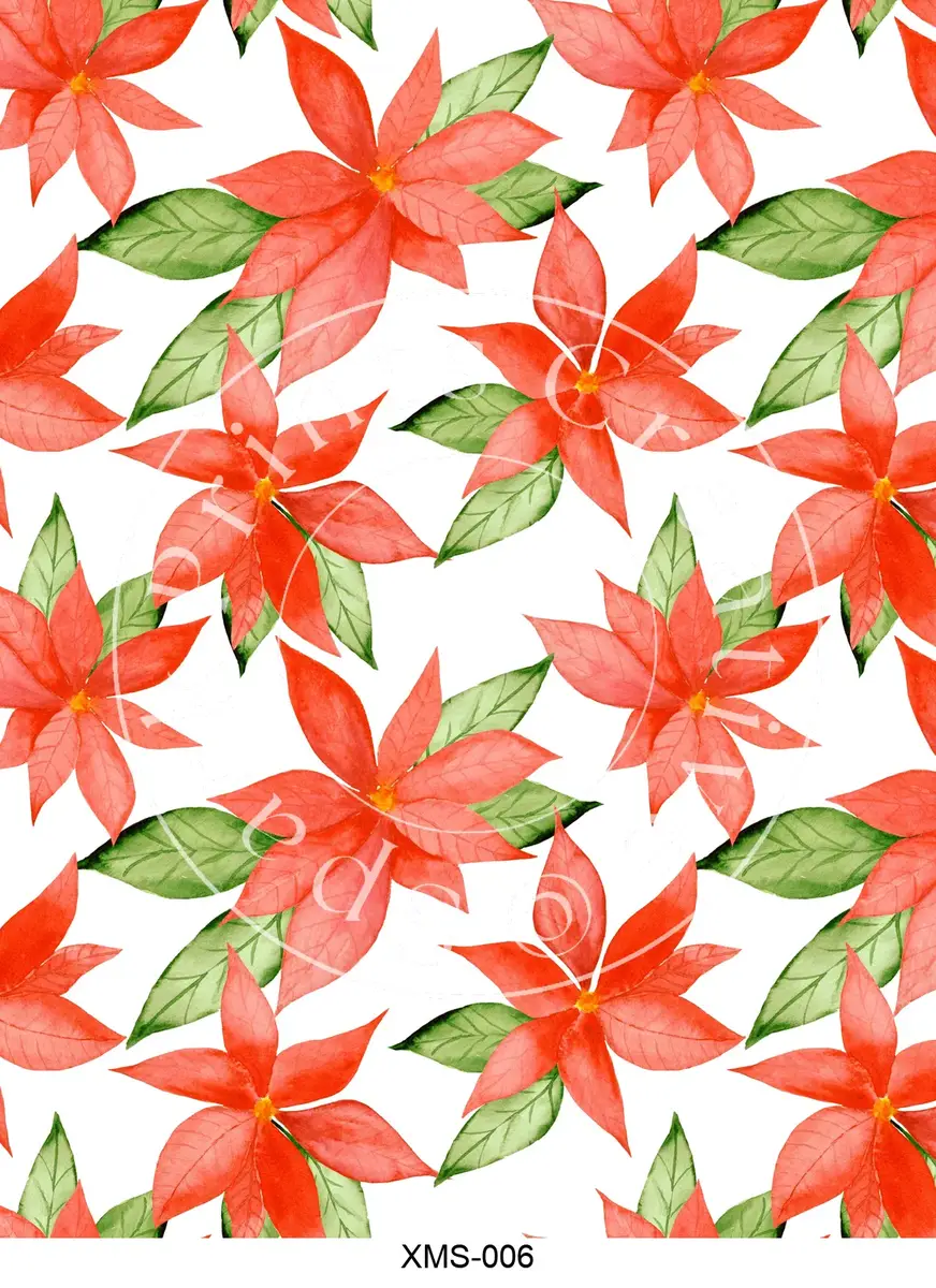 Christmas Patterns Transfer Sheet Image XMS-006