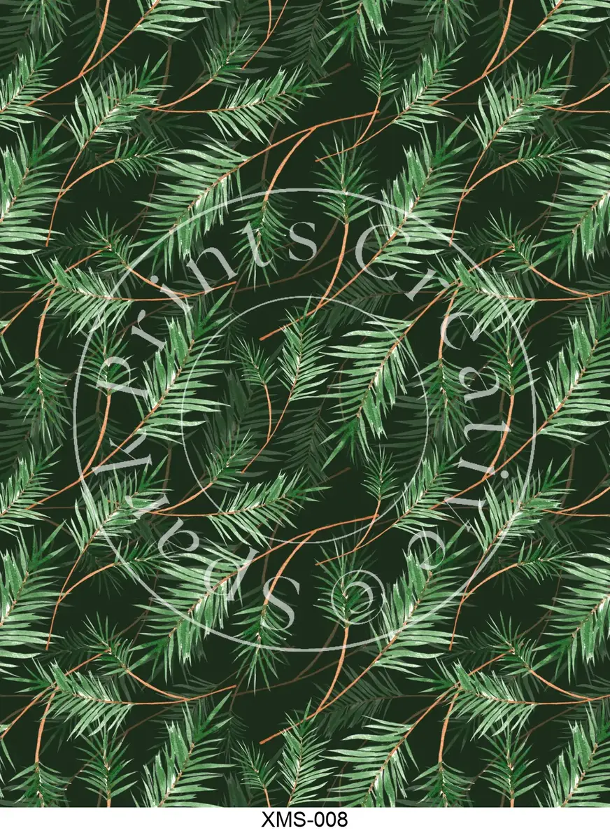 Christmas Patterns Transfer Sheet Image XMS-008