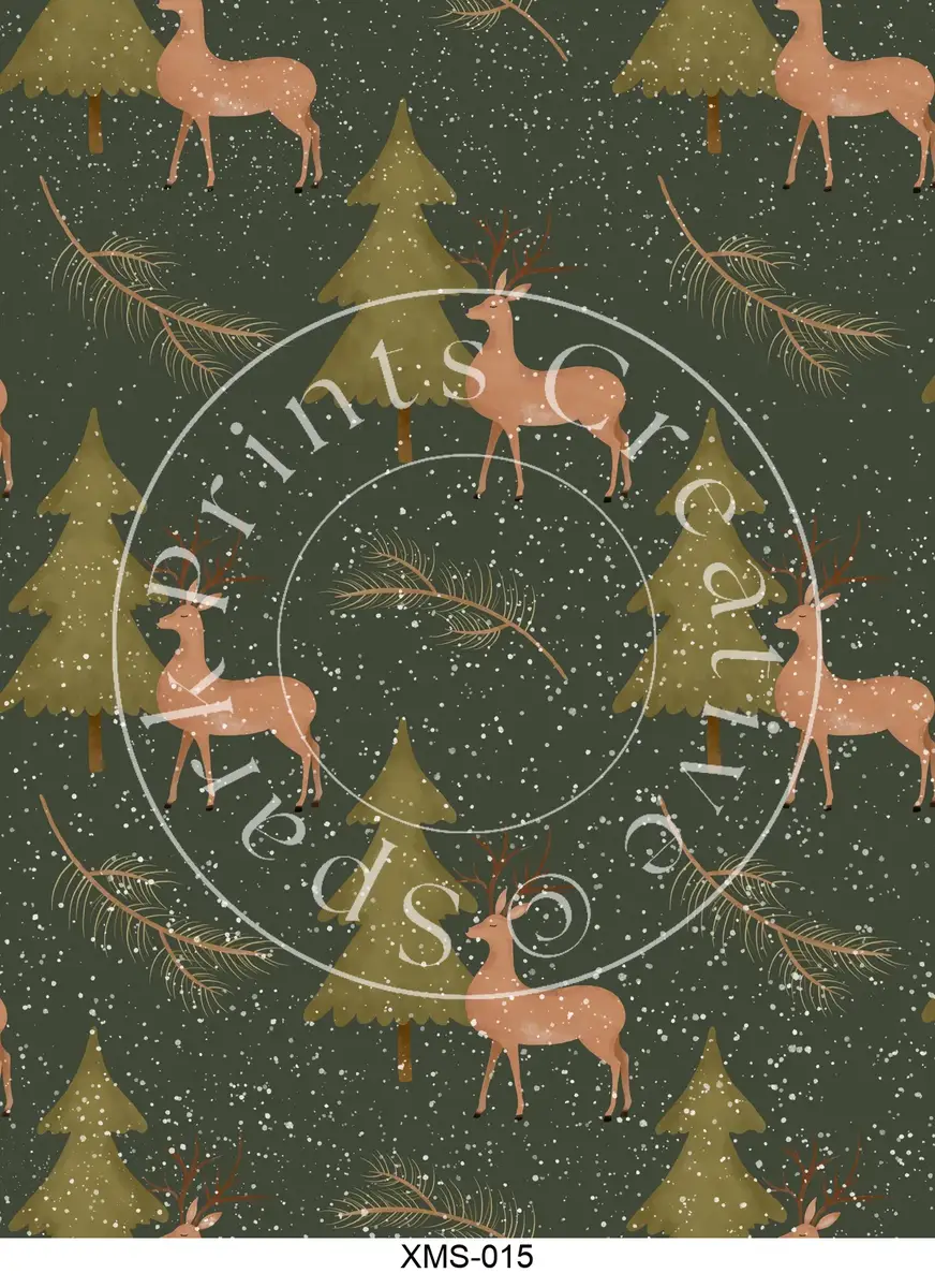 Christmas Patterns Transfer Sheet Image XMS-015