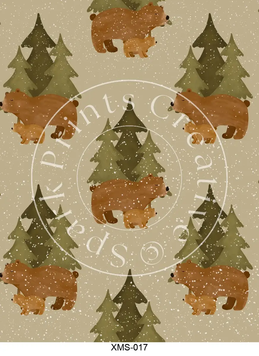 Christmas Patterns Transfer Sheet Image XMS-017