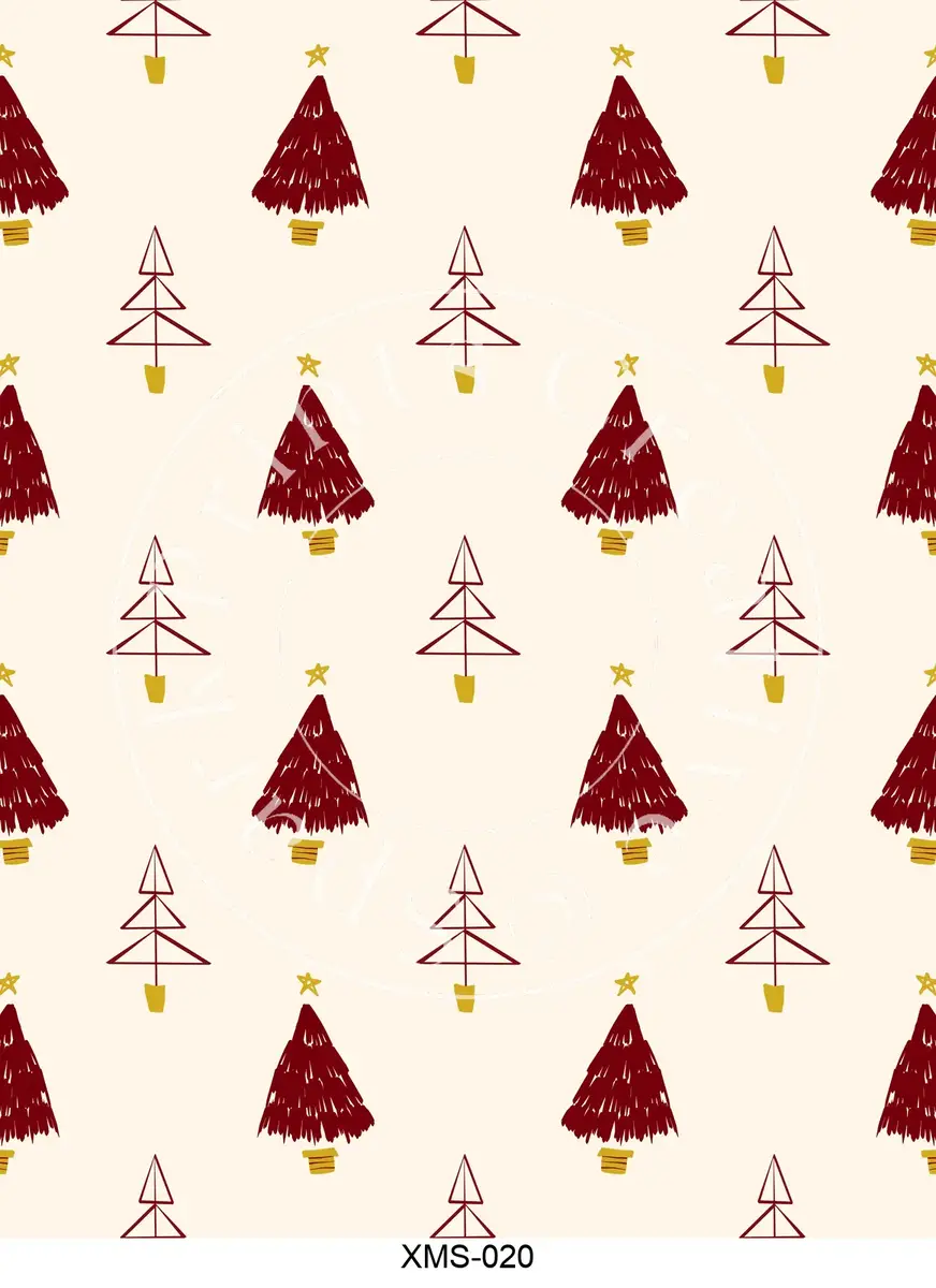 Christmas Patterns Transfer Sheet Image XMS-020