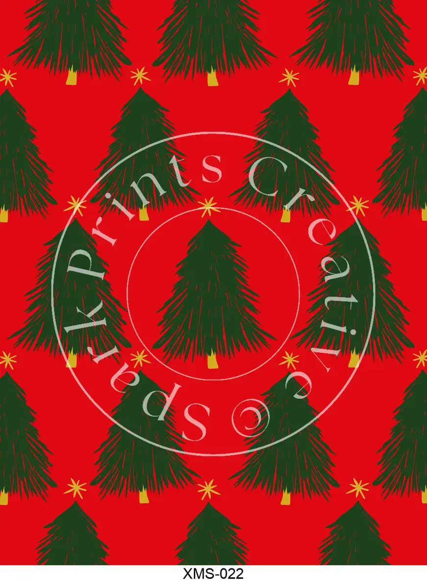 Christmas Patterns Transfer Sheet Image XMS-022