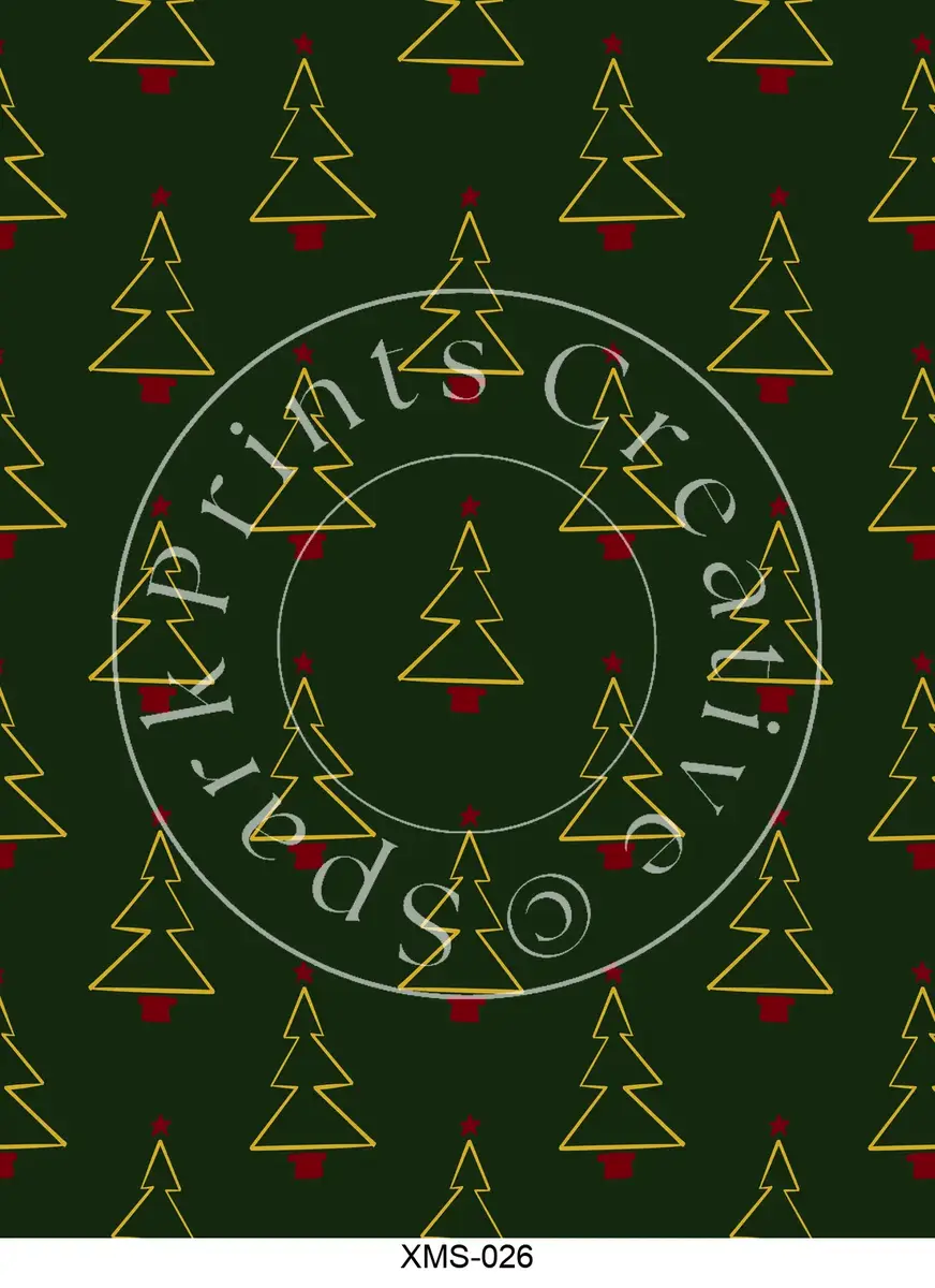 Christmas Patterns Transfer Sheet Image XMS-026
