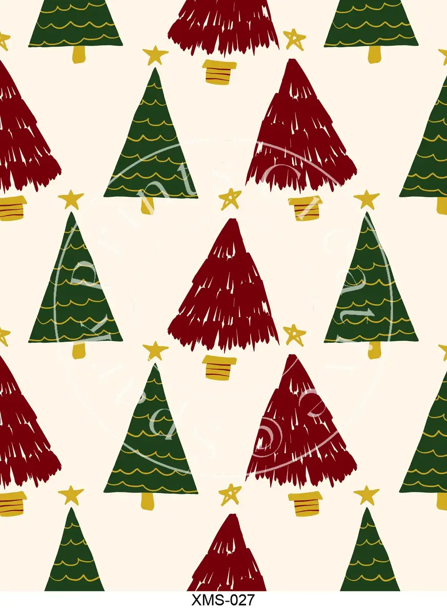 Christmas Patterns Transfer Sheet Image XMS-027