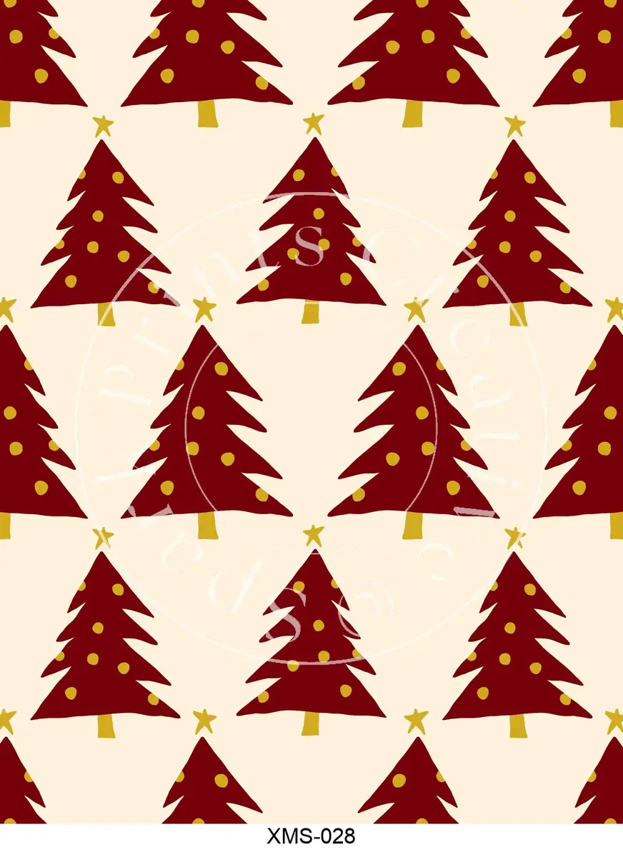 Christmas Patterns Transfer Sheet Image XMS-028