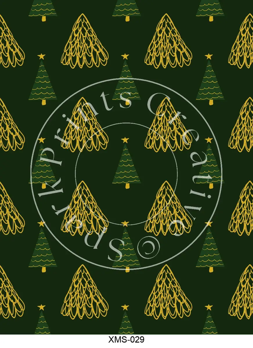 Christmas Patterns Transfer Sheet Image XMS-029
