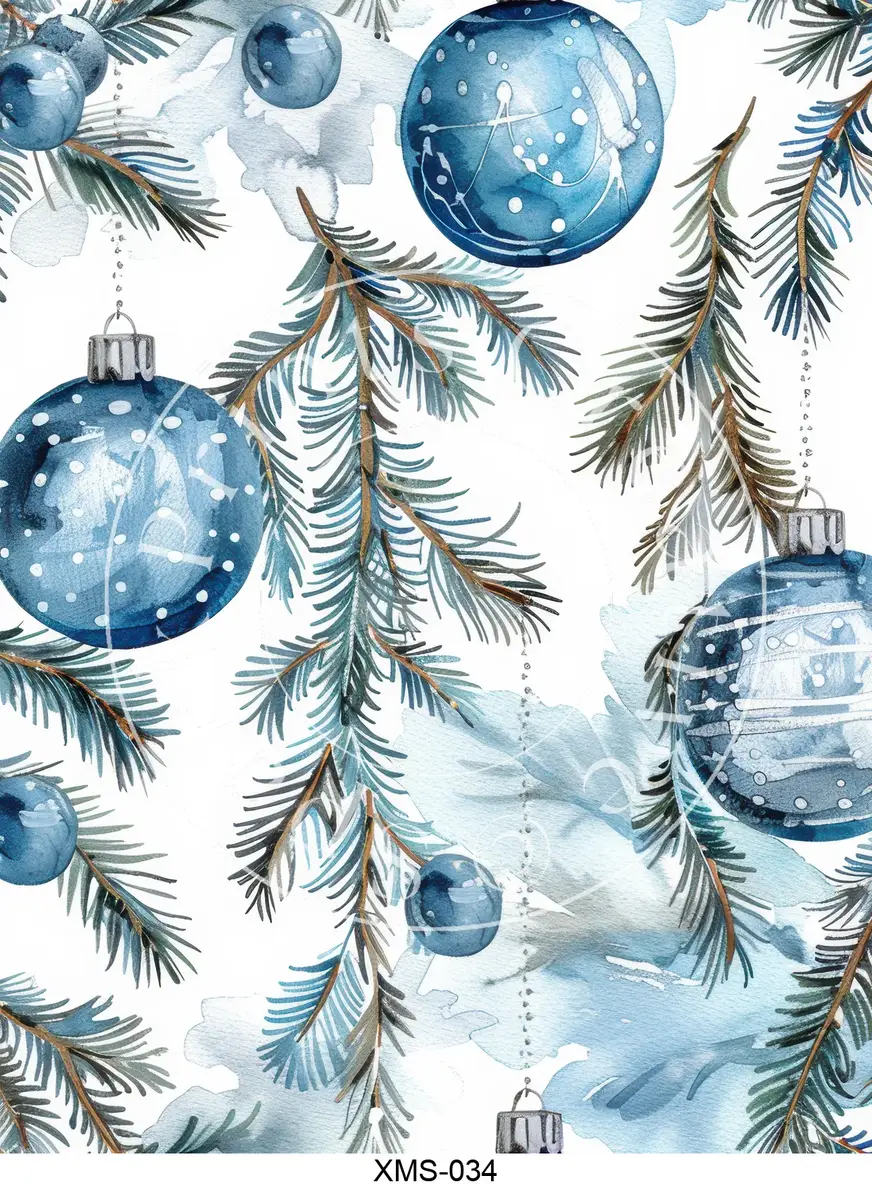 Christmas Patterns Transfer Sheet Image XMS-034