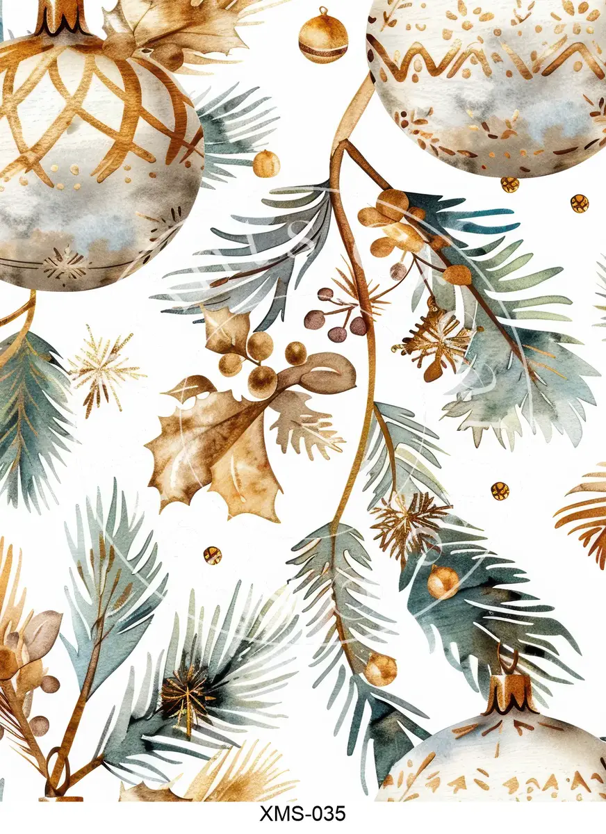 Christmas Patterns Transfer Sheet Image XMS-035