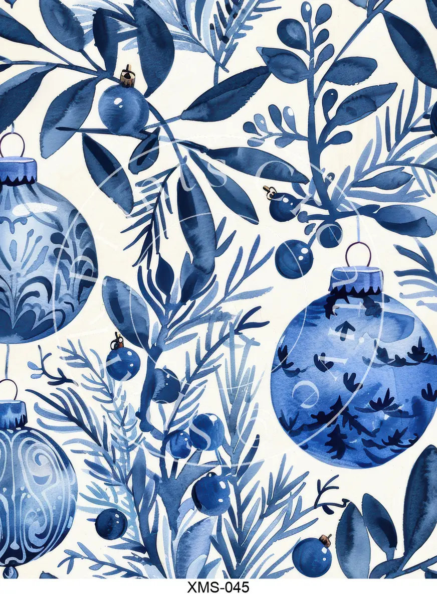 Christmas Patterns Transfer Sheet Image XMS-045